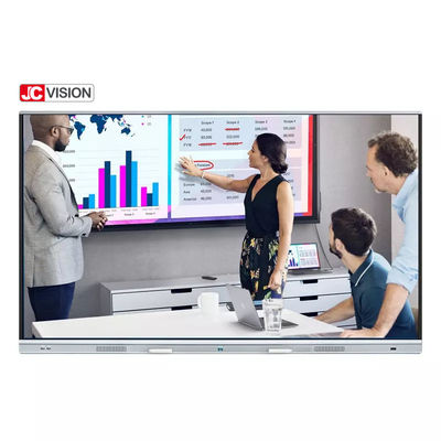 JCVISION इंटरैक्टिव फ्लैट पैनल 86 इंच स्मार्ट इंटरैक्टिव स्क्रीन स्कूल सम्मेलन के लिए