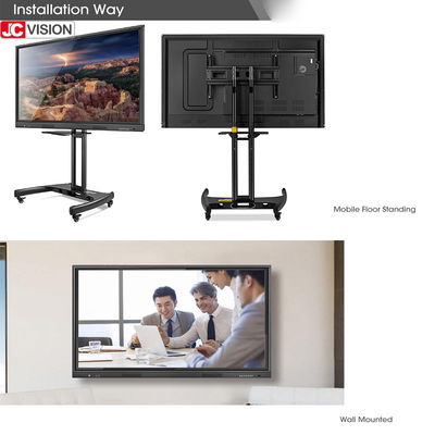110" जेसीविजन 4k टच स्क्रीन स्मार्ट बोर्ड क्लास टीचिंग