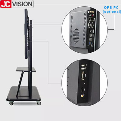 JCVISION सम्मेलन एलसीडी स्मार्ट इंटरएक्टिव व्हाइटबोर्ड एंटी ग्लेयर ग्लास Eshare I7 वीडियो