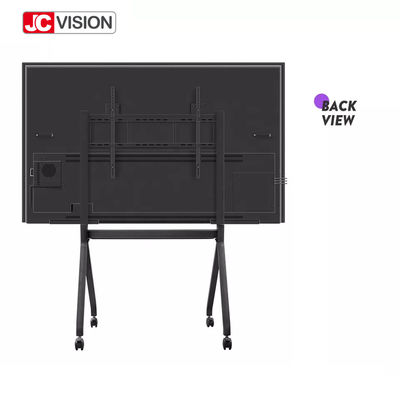 JCVISION 4K OPS 65 - 86 इंच स्मार्ट इंटरैक्टिव व्हाइटबोर्ड एलसीडी डिस्प्ले टच सपोर्ट