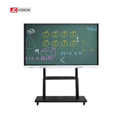 JCVISION 65' स्मार्ट इंटरएक्टिव व्हाइटबोर्ड 20 टच पॉइंट्स आईआर मल्टी टच मॉनिटर