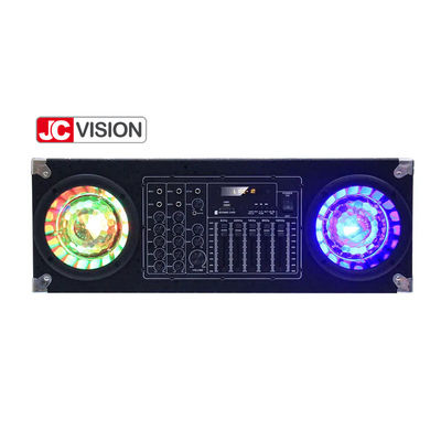 JCVISION ABS प्लास्टिक आउटडोर ब्लूटूथ ट्रॉली स्पीकर टच स्क्रीन डिस्प्ले के साथ वाईफाई