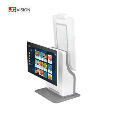 JCVISION 15.6 इंच डेस्कटॉप POS मशीन टर्मिनल सेल्फ सर्विस चेकआउट कियोस्क