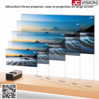 JCVision DLP अल्ट्रा शॉर्ट थ्रो प्रोजेक्टर 1080p स्पेसिफिकेशन्स Adobe Acrobat Pro DC