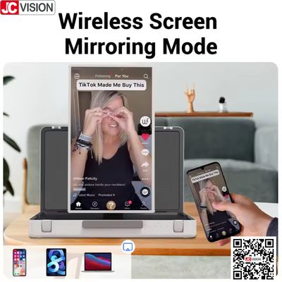 JCVISION 27" बटुआ मॉनिटर टच स्क्रीन एंड्रॉयड 12 सिस्टम स्मार्ट स्क्रीन बैग