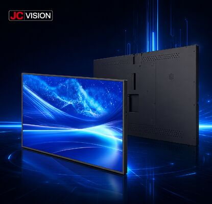 JCVision 43-इंच इंडोर डिजिटल साइनेज डिस्प्ले - ई-एलईडी बैकलिट, वाइड व्यूइंग एंगल, रिटेल और हॉस्पिटैलिटी के लिए वॉल माउंट लाइट बॉक्स (HD-352C)