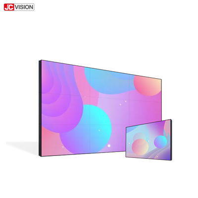 सुपर पतला 2x2 वीडियो वॉल मॉनिटर, 4K एलसीडी वॉल माउंट शॉपिंग मॉल डिजिटल सिग्नलिंग