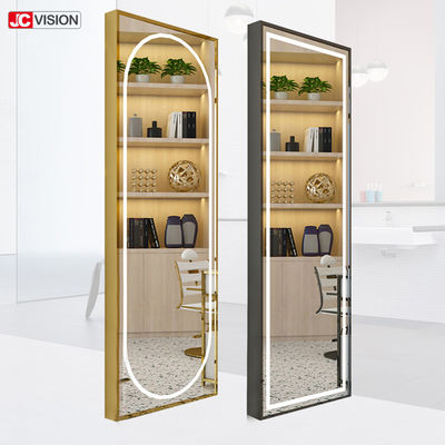 एल्यूमीनियम फ्रेम DIY स्मार्ट दर्पण दीवार टच स्क्रीन मेकअप दर्पण हेयर सैलून