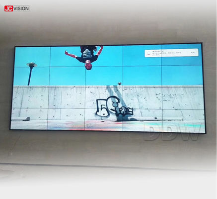 Jcvision 3.5mm बेज़ेल एलसीडी वीडियो वॉल स्क्रीन 46 " 49 " 55 " 65 " 500cd/m2