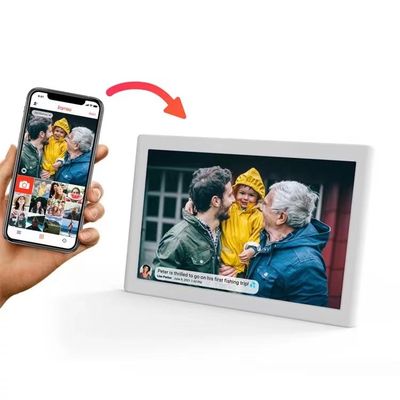 JCVISION JC-FRAME डिजिटल फोटो फ्रेम 10.1 इंच वाईफाई एंड्रॉइड फोटो वीडियो डिजिटल फोटो फ्रेम