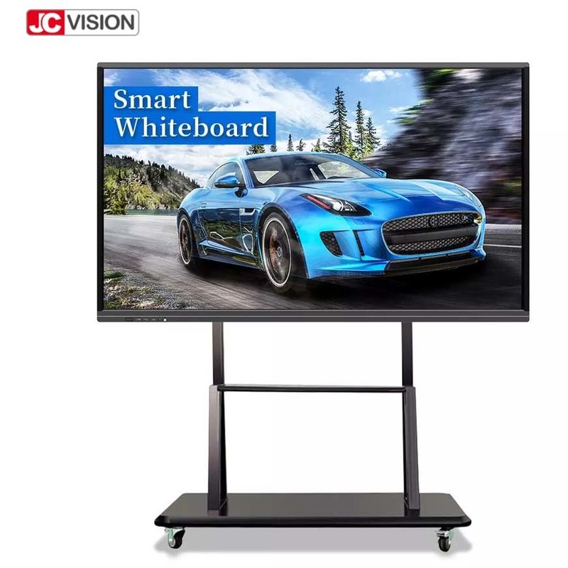 JCVISION 55 -110 इंच स्मार्ट इंटरएक्टिव फ्लैट पैनल कक्षा शिक्षा के लिए सफेद बोर्ड