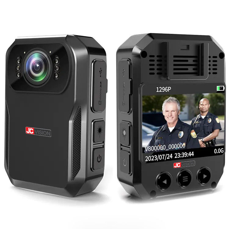 JCVISION HD 1296P नाइट विजन पोर्टेबल बॉडी कैमरा वाईफाई वीडियो रिकॉर्डिंग कैमरा
