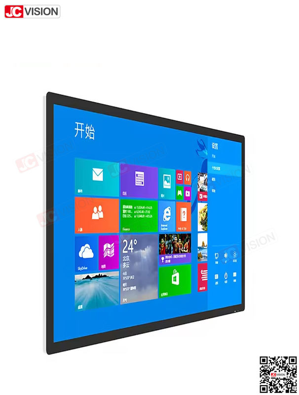 JCVISION 1080P 4K टच स्क्रीन पैनल 32 42 50 55 65 इंच टच स्क्रीन डिस्प्ले मॉनिटर इंटरैक्टिव कियोस्क