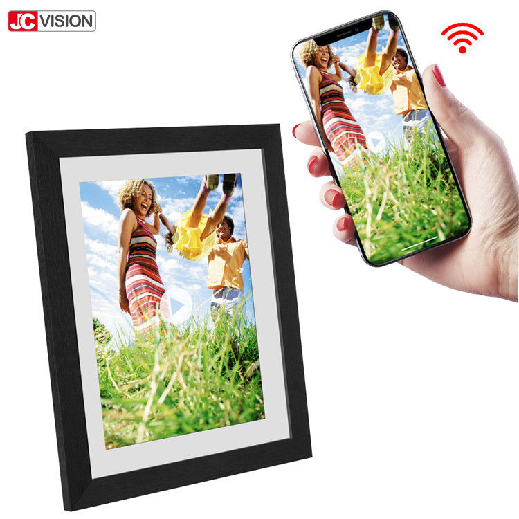 आईपीएस टच स्क्रीन एचडी डिजिटल चित्र फ्रेम, 16GB एलसीडी फोटो फ्रेम समर्थन एपीपी 10.1 इंच