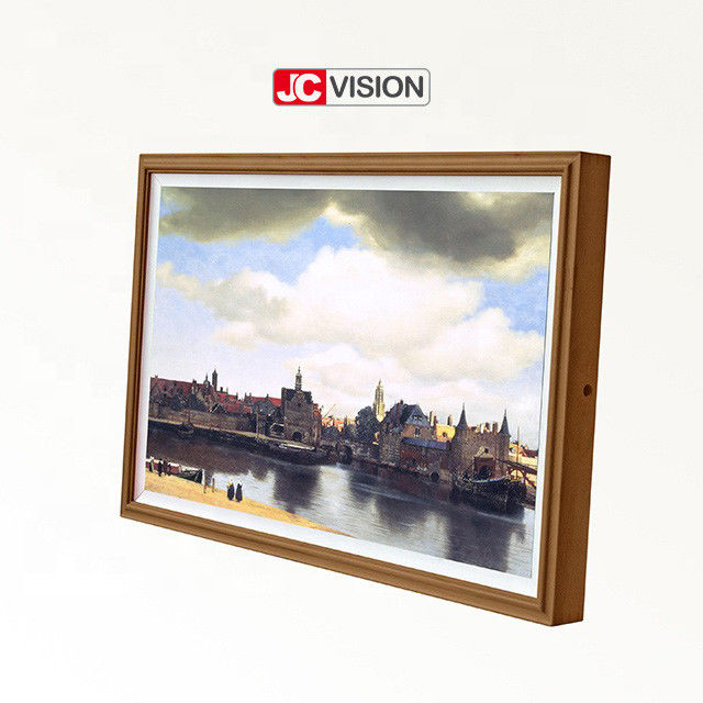 JCVISION एलसीडी डिजिटल फोटो फ्रेम 32 इंच एलिगेंट आर्ट वॉल माउंटेड डिजिटल फोटो फ्रेम