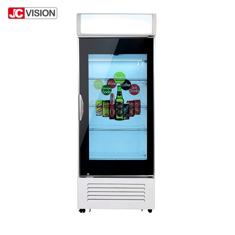 JCVISION 42 इंच स्ट्रेच्ड बार एलसीडी डिस्प्ले फ्रिज डोर डिजिटल विज्ञापन मॉनिटर