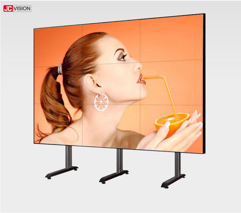 0.88mm बेज़ेल एलसीडी वीडियो वॉल स्क्रीन 500cd/m2 Jcvision 55 इंच 6.77M रंग