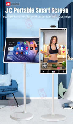 JCVISION पोर्टेबल 24 इंच रोटेबल HD टच डिस्प्ले IPS स्क्रीन स्मार्ट बोर्ड